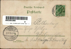 Prenzlau (o-2130) Gruss aus Ratsberge 1899 I-II