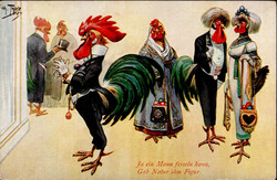 Thiele, Arthur Ja ein Mann fesseln kann, Gab Natur ihm Figur, Hähne, ...