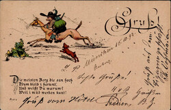 Vorläufer Gruss aus 1892 I-II  Automatically generated translation: ...