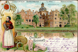 Werbung Suchard Chocolat Fürstentum Schaumburg Lippe Bückenurg, ...