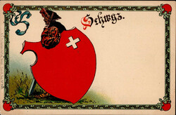 Wappen Schwyz I-II  Automatically generated translation: Coat of arms ...