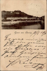 Vorläufer Gruss aus Aussig, 1891 I-II  Automatically generated ...