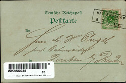 Vorläufer Gruss aus Bergrestaurant Lausche, 1891 I-II  Automatically ...