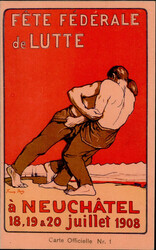 Ringen Neuchatel Ringerfest 1908 I-II