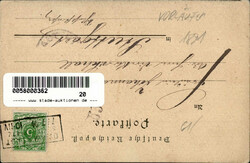 Vorläufer Darmstadt, Gruss vom Schiessplatz 1891, I-II  ...