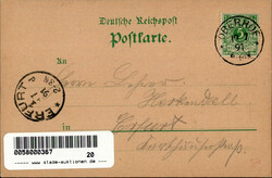 Vorläufer Gruss aus Oberndorf, Hotel Thüringer Wald, 1891 I-II  ...