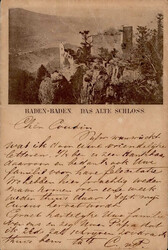Vorläufer Baden-Baden, das alte Schloss, 1885 I-II  Automatically ...