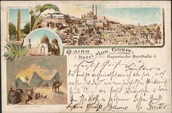 Kairo (Ägypten) Hotel Gorff 1898 I-II  Automatically generated ...
