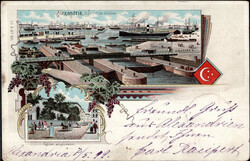 Alexandria (Ägypten) Hafen 1899 I-II  Automatically generated ...