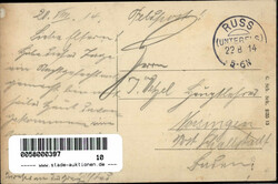 Hersbach (Elsass) Bahnhof, Langstrasse 1914 II (Eckknick)  ...