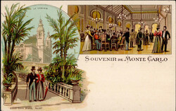 Monte Carlo (Monaco) Gasthaus Le Casino I-II  Automatically generated ...