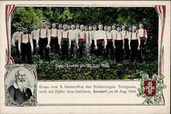 Gersdorf (o-9251) X. Gauturnfest des Niedererzgeb. Turngaues mit 25 ...