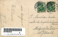 Niederlauterbach (Elsass) Restaurant Bahnhof 1913 I-IIAutomatically ...