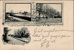 Sundhausen (Elsass) Gasthaus zum Anker, Rathaus 1901 I-II