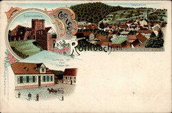 Rothbach (Elsass) Gasthaus zur Post II (Eckknick)