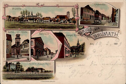 Brumath (Elsass) Rathaus, ev. Kirche, kath. Kirche, Kaiserin Auguste ...