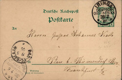 Kolonien Deutsch-Ostafrika GSK Iringa über Dar-Es-Salaam nach ...
