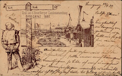 Vorläufer 1887 Bregenz Landesaustellung Verlag Scheiner Nr. 35 II ...