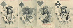 Fotomontage Lot mit 4 AK Kartenspiel  Automatically generated ...