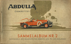 Sammelbild-Album Abdulla-Zigaretten Automobile Nr. 2 ...