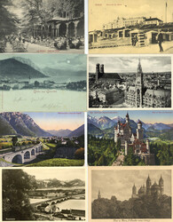 7900: Sammlungen und Posten Ansichtskarten Deutschland - Postkarten