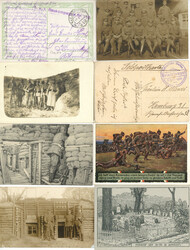 WK I Album mit 101 AK Feldpost, Foto-AK usw.Automatically generated ...