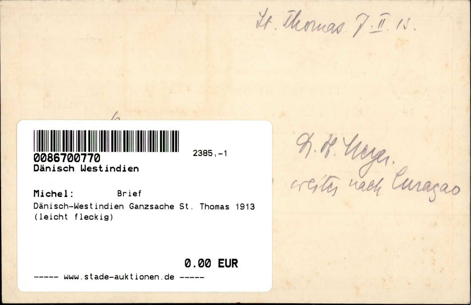 Image 1 for lot number 11409 for 69th Stade Auction