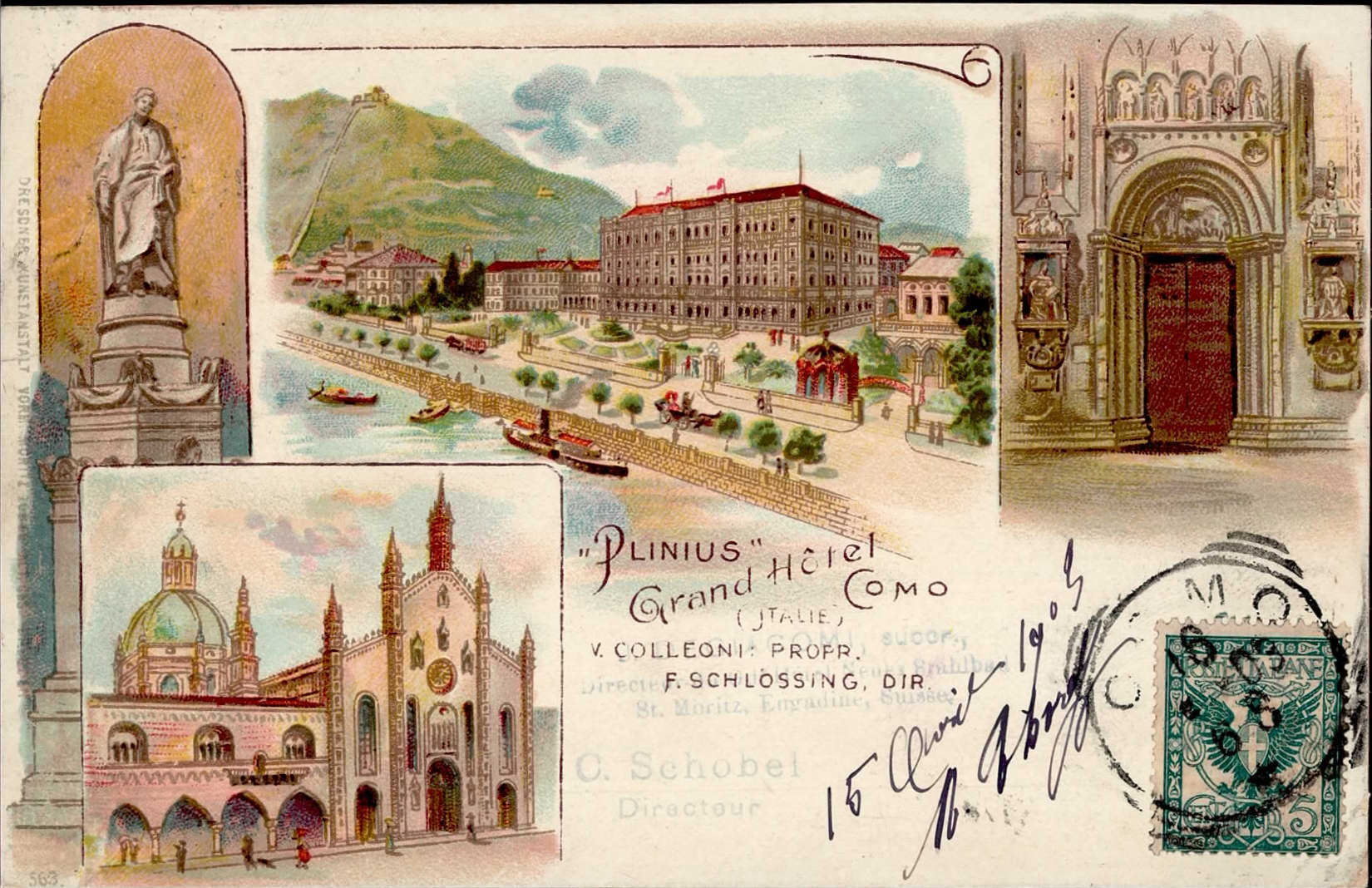 Como (Italien) Hotel Plinius 1903 I-IIAutomatically generated ...