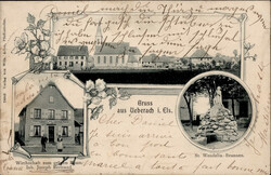 Uberach (Elsass) Gasthaus zum Grünen Baum 1907 I-IIAutomatically ...