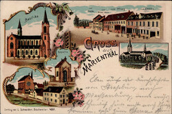 Marienthal (Elsass) Gasthaus zum Pflug, Gasthaus zum Engel, Gasthaus ...