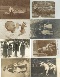 Fotographie SCHNAPPSCHÜSSE hoch interessante Sammlung im Album mit ...