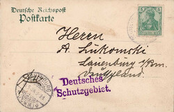 Kolonien Kamerun Mitläufer 5 Pfennig Germania Deutsche Seepost, ...