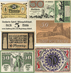 Notgeld Lot mit ca. 2000 Scheinen 1917-1922 meist Serienscheine dabei ...
