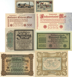 Geldscheine / Banknoten Sammlung von circa 300 Reichsbanknoten, über ...