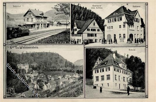 Weißenstein (7329) Bahnhof Eisenbahn - auctions & price archive