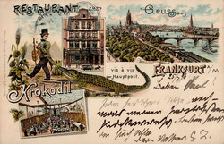 106000: Deutschland West, Plz Gebiet W-60, 600 Frankfurt am Main - Postkarten