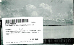 Bodenseeschiffspost Lindau i. Bodensee, nach Baden (Österreich), ...