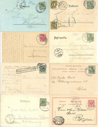 Bodenseeschiffspost Lot mit acht Belegen aus 1897-1921 Deutsches ...