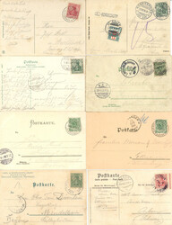 Bodenseeschiffspost Lot mit acht Belegen aus 1898-1914 Deutsches ...