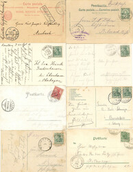 Bodenseeschiffspost Lot mit acht Belegen aus 1896-1914 Deutsches ...