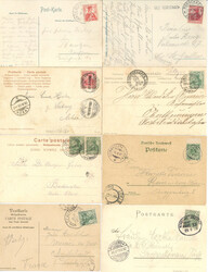 Bodenseeschiffspost Lot mit acht Belegen aus 1897-1913 Deutsches ...