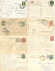 Bodenseeschiffspost Lot mit acht Belegen aus 1899-1914, Bayern, ...