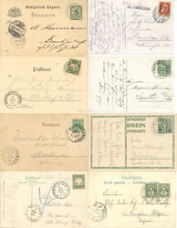 Bodenseeschiffspost Lot mit acht Belegen Bayern, Deutsches Reich, ...