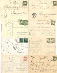 Bodenseeschiffspost Lot mit acht Ansichtskarten Bayern, tw. ...