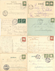 Bodenseeschiffspost Lot mit acht Ansichtskarten Bayern, tw. ...