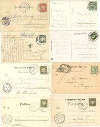 Bodenseeschiffspost Lot mit acht Belegen (Ansichtskarten/1x GSK) mit ...
