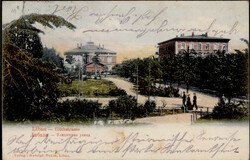 Libau (Lettland) Ulichstrasse 1907 II (Eckknicke, fleckig VS/RS)  ...