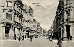 Meiningen (o-6100) Georgstrasse, Apotheke, Zigarrenhandlung I  ...