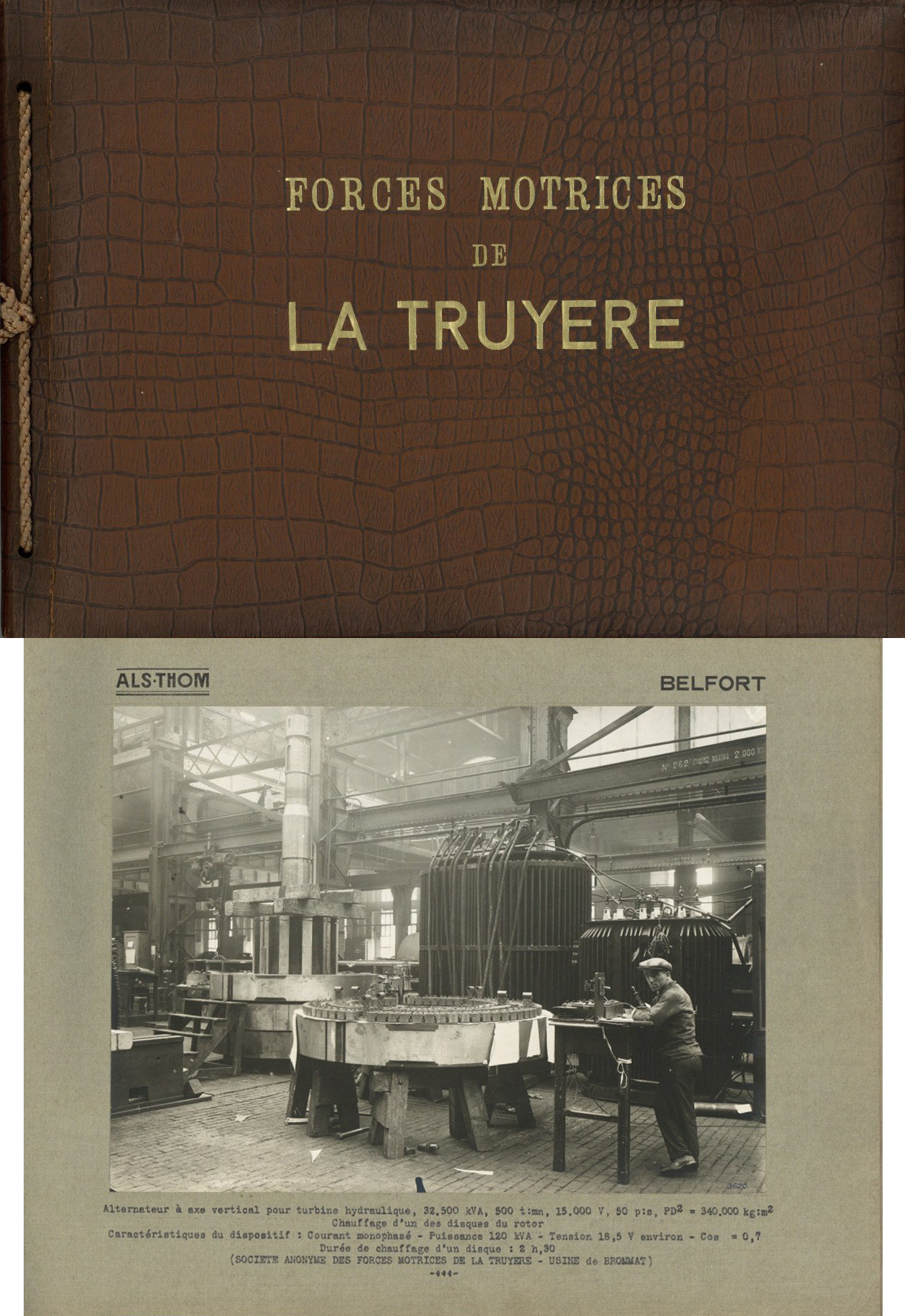 Fotographie Album Forces Motrices de la Truyere der Firma ALS-THOM ...