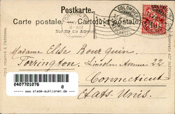 Colombier (Neuenburg) Postamt, Postkutsche 1902 I  Automatically ...
